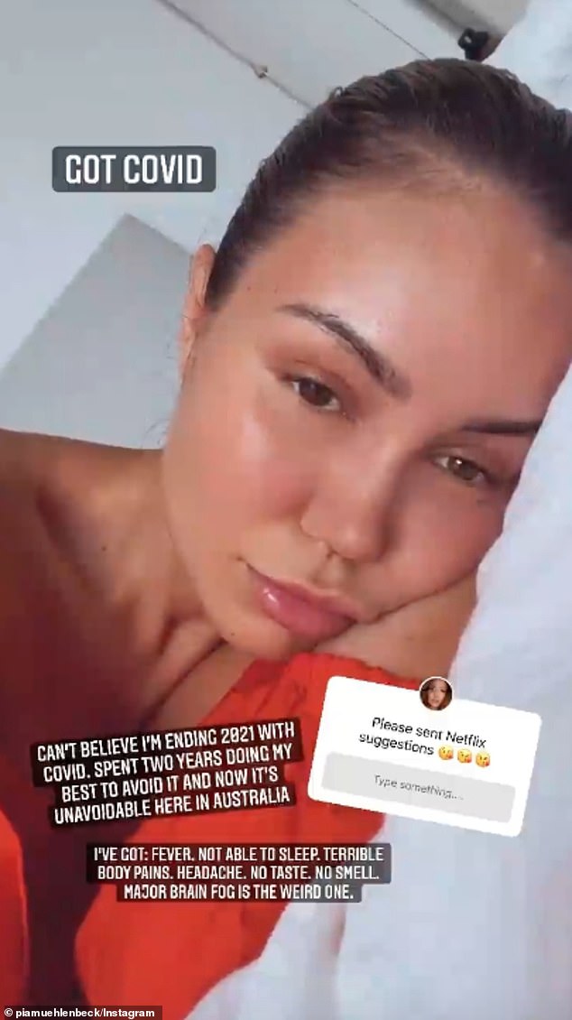 Married influencers Pia Muehlenbeck and Kane Vato test positive for Covid