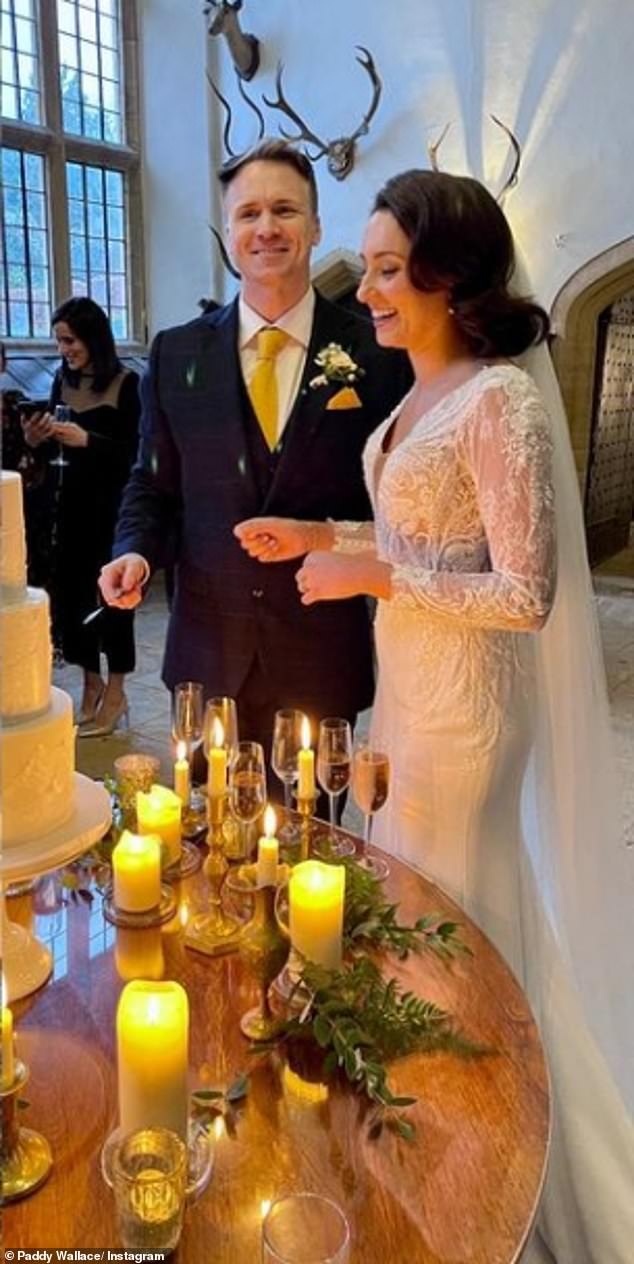 Coronation Street actor Paddy Wallace marries fiancée Rachel Atkins in idyllic winter ceremony