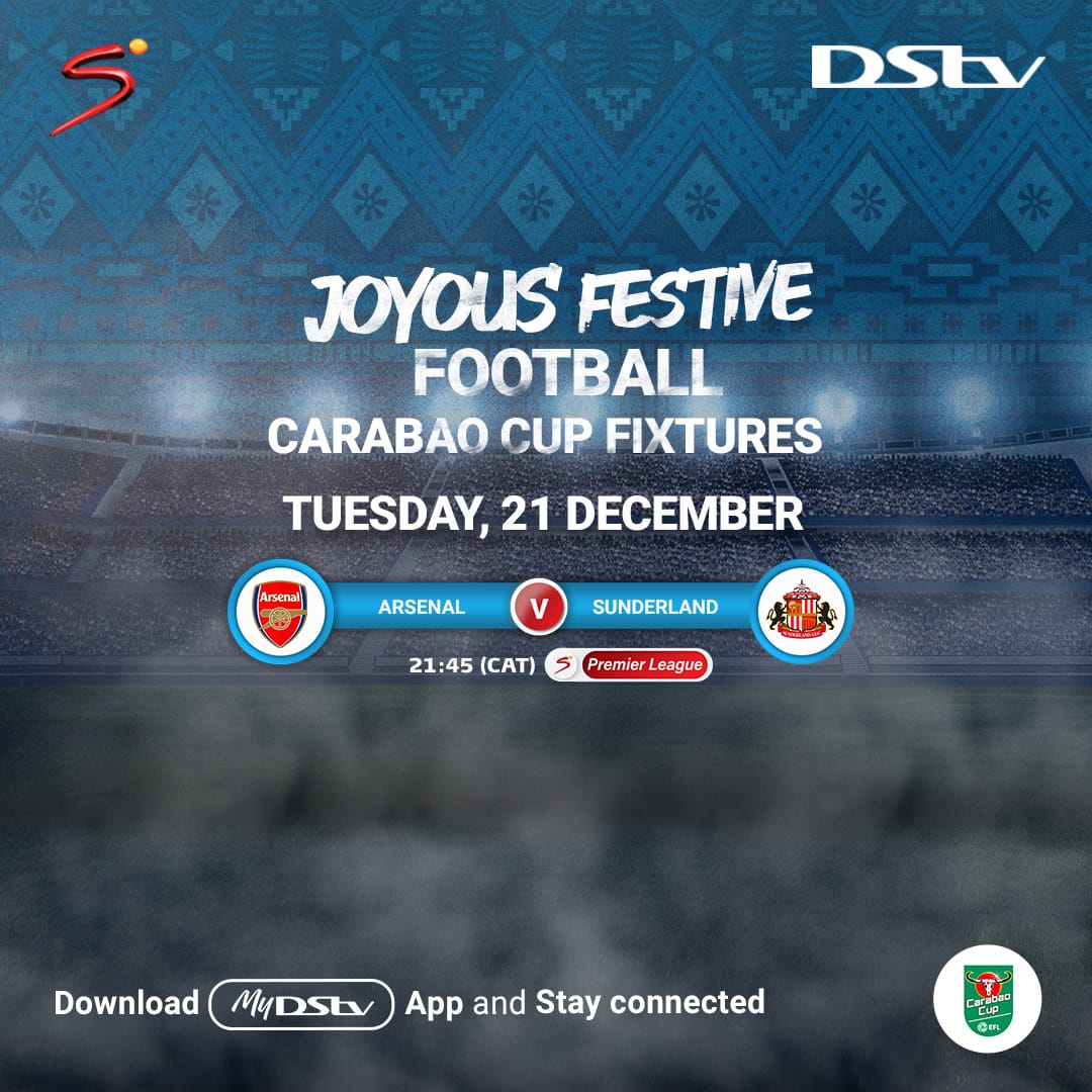 Carabao Cup quarter finals to air live on DStv this week 2