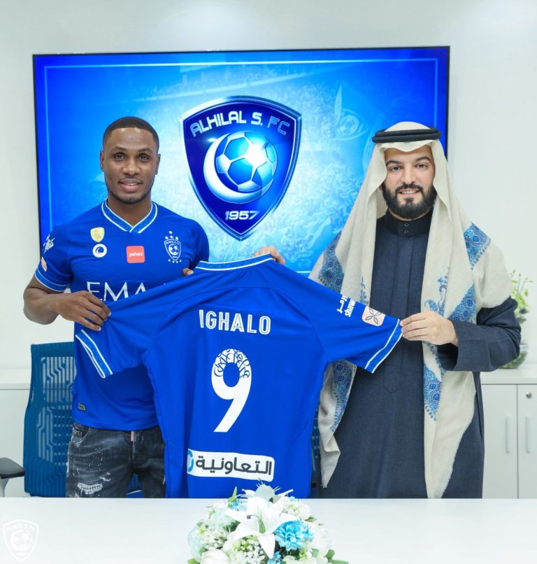 Ighalo completes move to Al-Hilal! Pictures