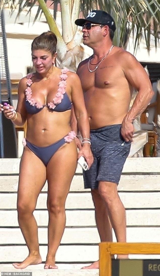 Teresa Giudice shows off her bikini body as she prepares to ring in the New Year in Mexico