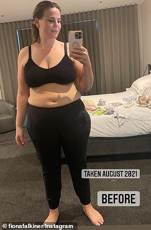Fiona Falkiner shows off her weight loss nine months after welcoming son Hunter 1