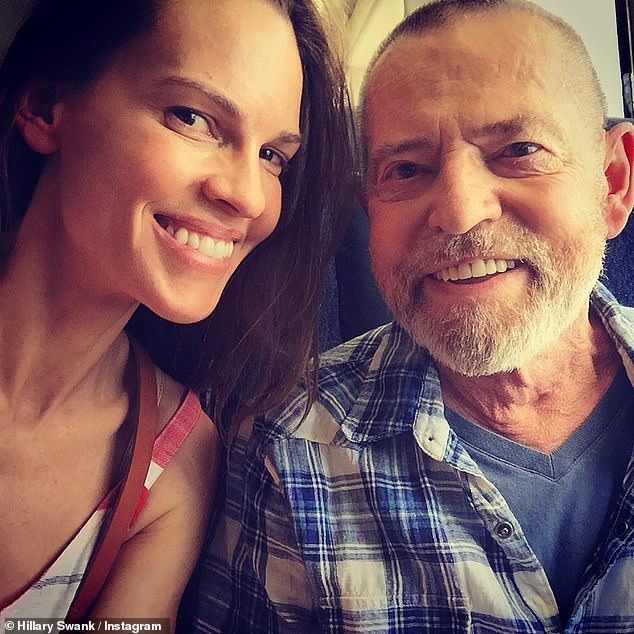 Hilary Swank returns to social media to reveal that her beloved father Stephen Michael has died