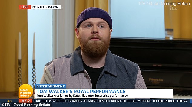 Tom Walker praises Kate Middleton as a ‘talented musician’ after their Christmas carol collaboration
