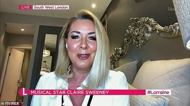Claire Sweeney says she is ‘a stone overweight’ but doesn’t beat herself up over it