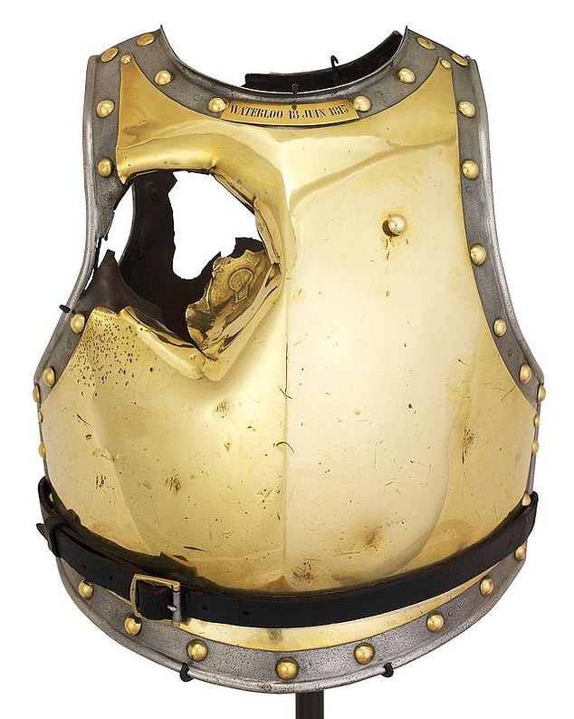 ‘Tis but a scratch! Smashed armour worn by French soldier in Battle of Waterloo becomes online hit