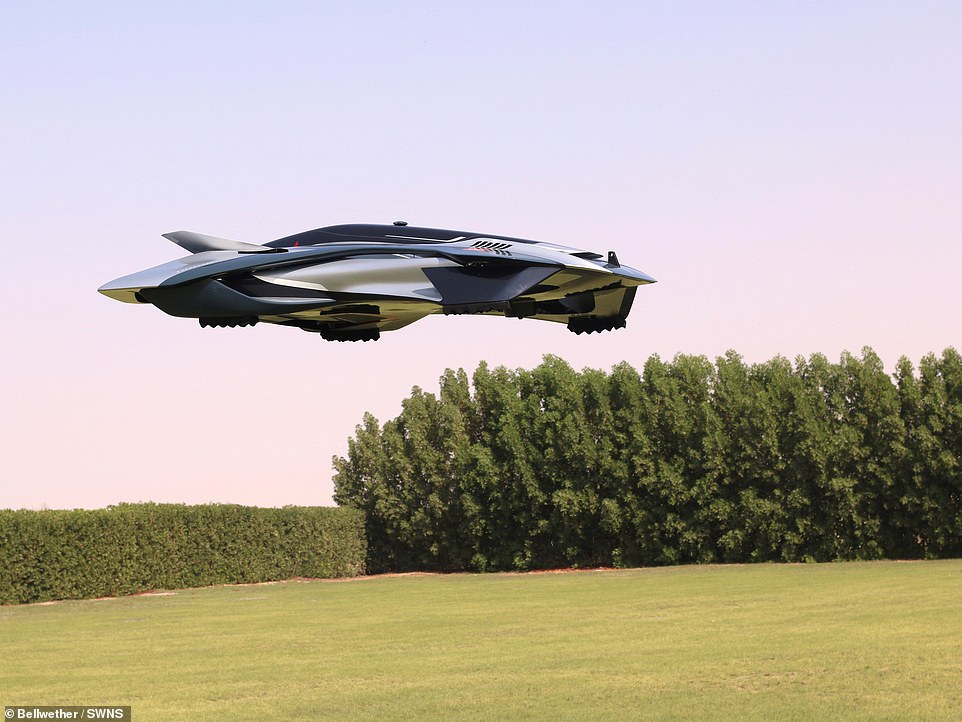 Flying hypercar for inner city travel completes test flight in Dubai  1