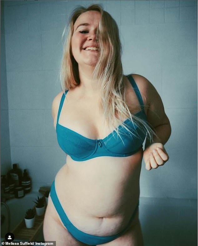 Former EastEnders star Melissa Suffield strips down to her underwear for an empowering post