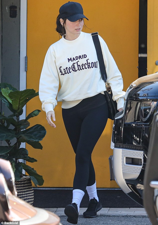 Ana de Armas keeps it casual out in LA after Universal is SUED over film she was cut from 1