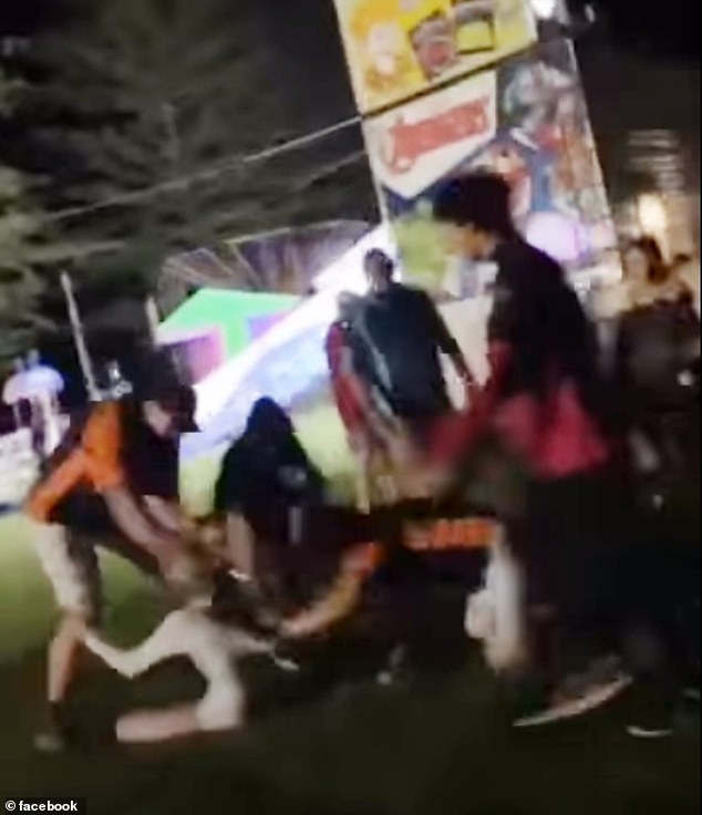 Carnival worker allegedly drags girl, 14, by her HAIR during a brawl, Brunswick Heads, Byron Bay