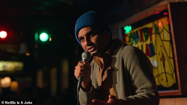Aziz Ansari jabs Aaron Rodgers over anti-vaxx stance in new Netflix comedy special