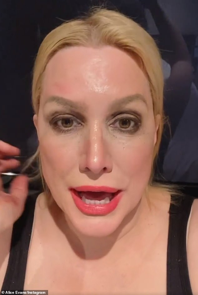 Alice Evans hits back at claims she’s ‘intoxicated’ in rambling video as she joins Cameo