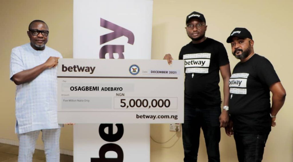 How Betway Nigeria helped give father of three, Osagbemi Adebayo a new lease on life