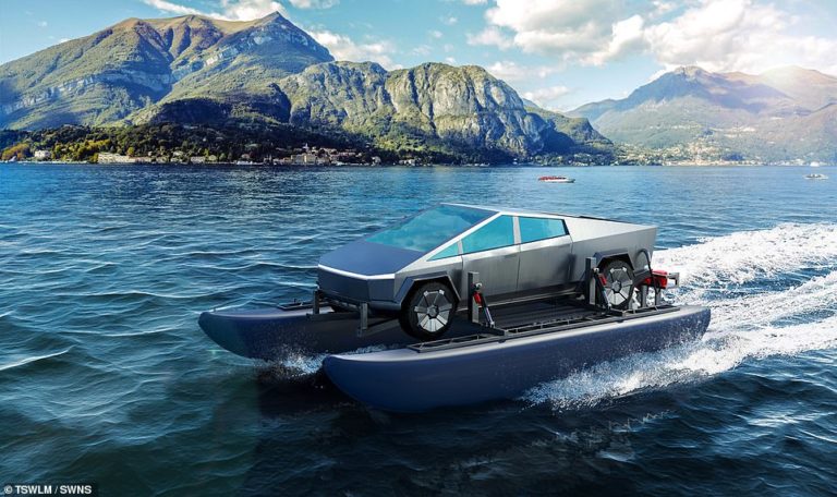 Tech: Incredible Cybercat accessory transforms Tesla’s Cybertruck into a CATAMARAN within minutes