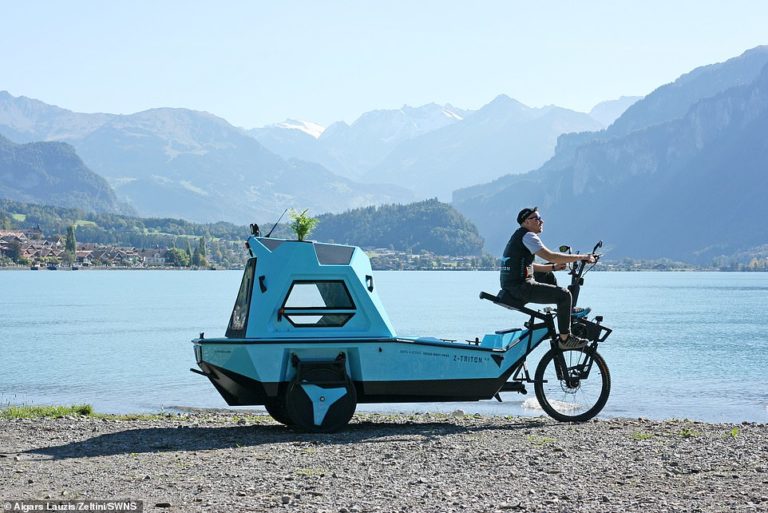 Amphibious camper-trike goes on sale for £12,000