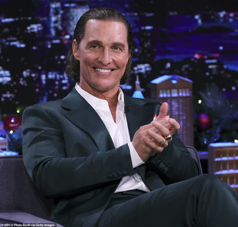 Matthew McConaughey says he’s used special ointment to stimulate hair growth after signs of balding