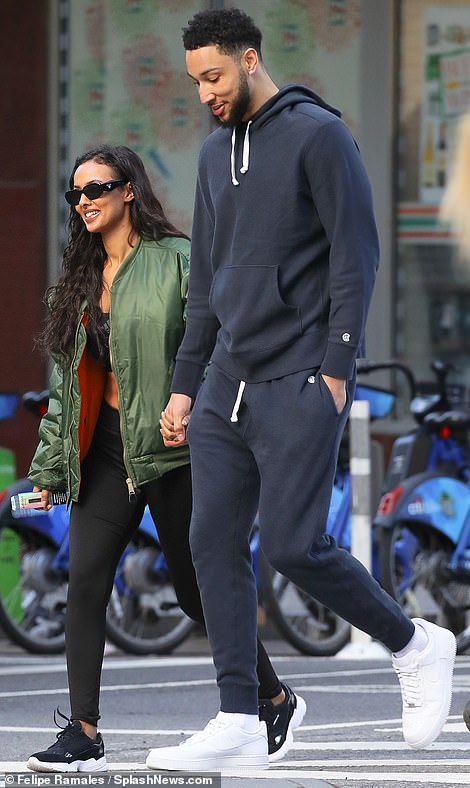 Maya Jama flashes her dazzling engagement ring during stroll with fiancé Ben Simmons in New York