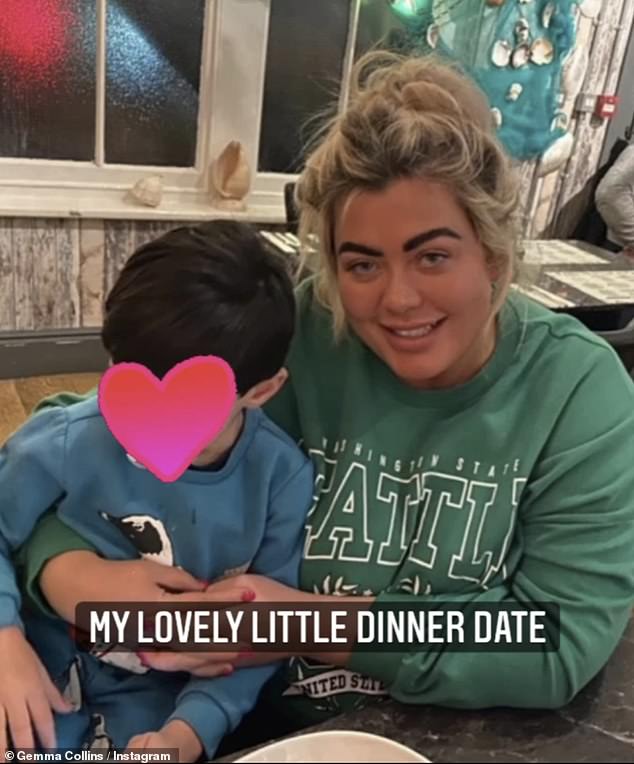 Gemma Collins enjoys step-mum duties with fiancé Rami’s son, Tristan, in adorable date night snaps