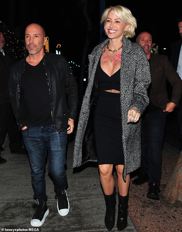 Tina Louise steps out in style with ex-boyfriend Brett Oppenheim at nightclub in West Hollywood