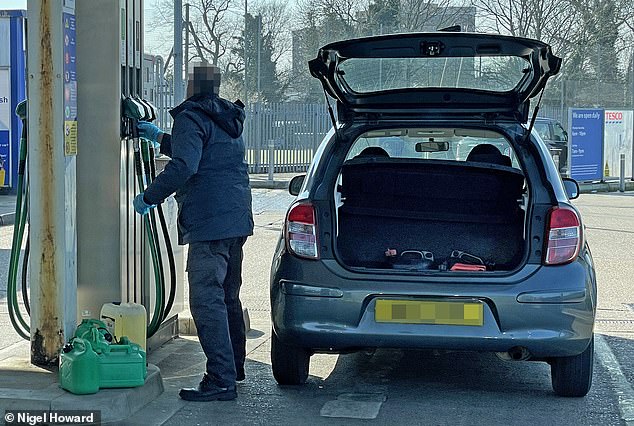 How much petrol can you legally take in a car and store at home?