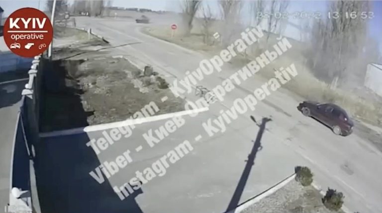 Ukraine war: Elderly civilian couple blown up in their car by Russian tank