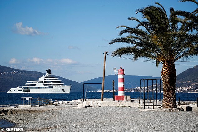 EXCLUSIVE Roman Abramovich’s £430m superyacht Solaris docks into ‘safe haven’ of Montenegro