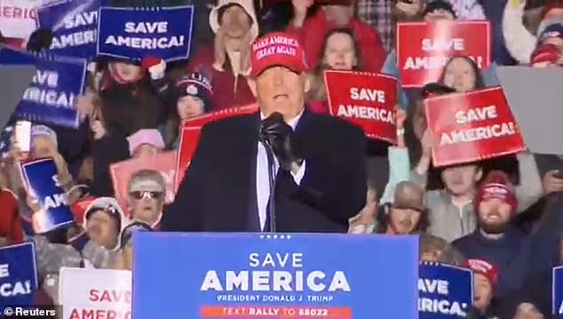 Trump rips Biden as ‘physically and mentally challenged’ at first rally since Russia invaded Ukraine