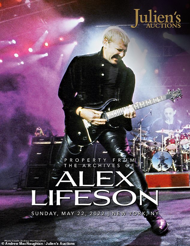 Rush guitarist Alex Lifeson will put some of his most iconic guitars under the hammer