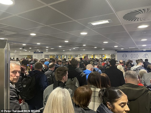 Manchester Airport bosses blame the PASSENGERS for three-hour queues