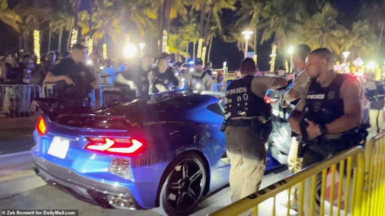 Spring breakers run for their lives as gunshots ring out in Miami