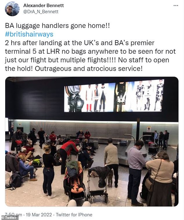 MORE chaos at Heathrow: Hundreds of British Airways passengers are forced to go home without luggage