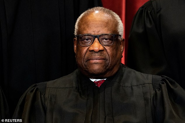 Supreme Court Justice Clarence Thomas is hospitalized in Washington D. C. with flu-like symptoms 
