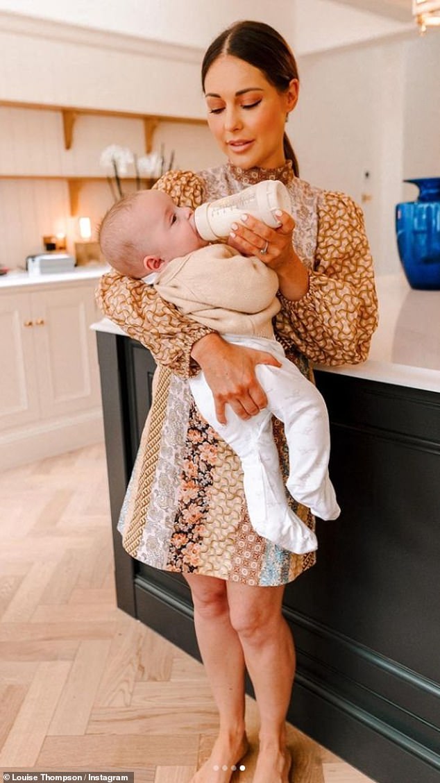 Louise Thompson says she was scared of being ‘judged’ for feeding her baby with ‘a bottle’