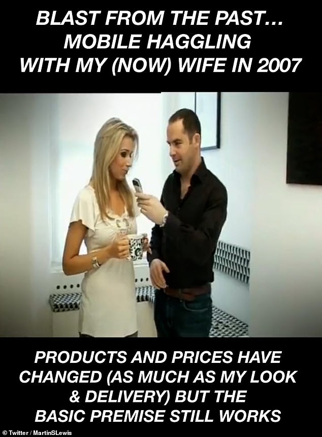 Money saving expert Martin Lewis shares throwback advert with stunning wife Lara Lewington 