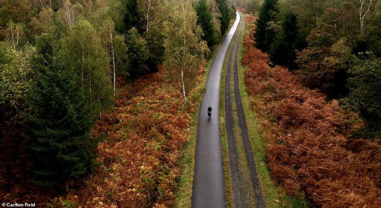Cycling along the bizarre 30ft-wide sliver of Belgium that snakes for 17 miles through GERMANY