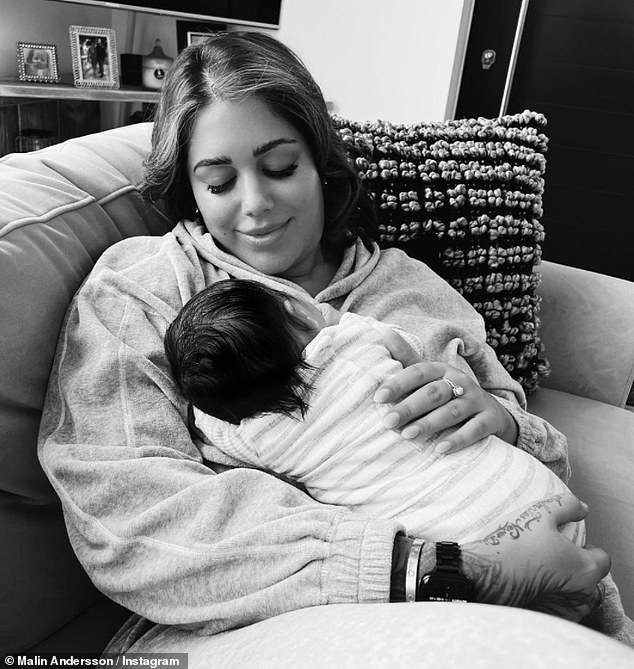 Malin Andersson reveals she has SPLIT from boyfriend Jared two months after welcoming daughter Xaya 