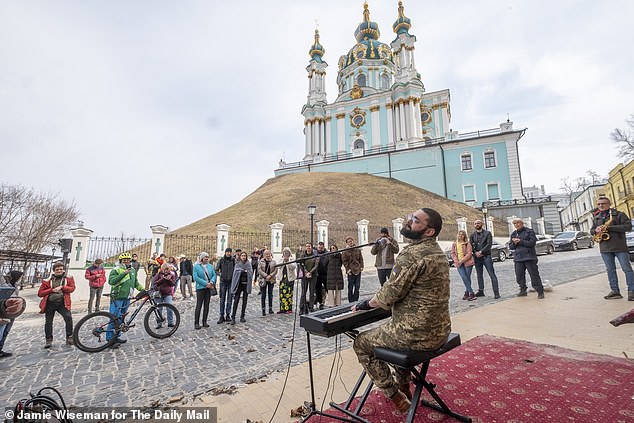 RICHARD PENDLEBURY watches attempts by Kyiv residents to recreate a ‘normality’ amidst the war