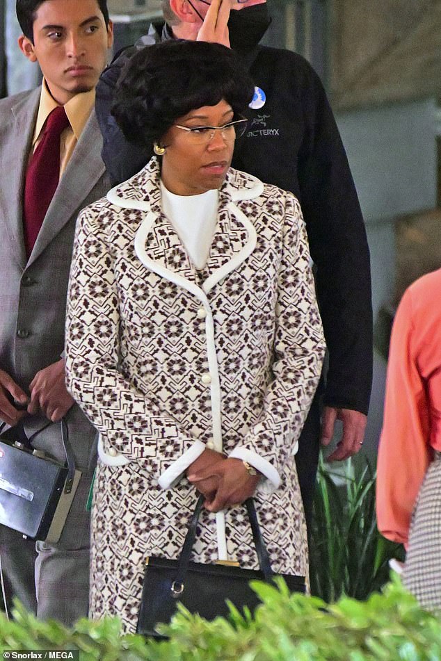 Regina King spotted on the Ohio set of Shirley in FIRST sighting since her son Ian committed suicide