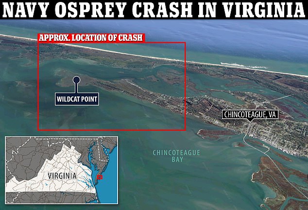 Two people rescued one still missing after Osprey helicopter crash off Virginia coast