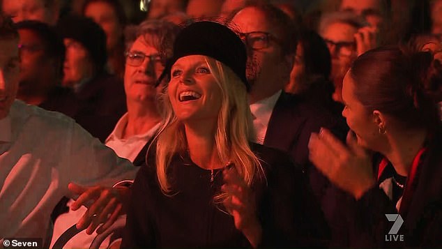 Moment at the very end of Shane Warne’s funeral that made Simone Callahan light up