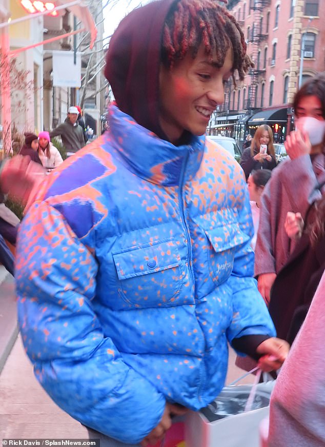 Jaden Smith grins out in NYC with rumored girlfriend Sab Zada… as dad Will resigns from Academy