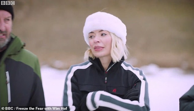 Holly Willoughby holds back tears in an emotional display as she hosts new BBC show Freeze the Fear