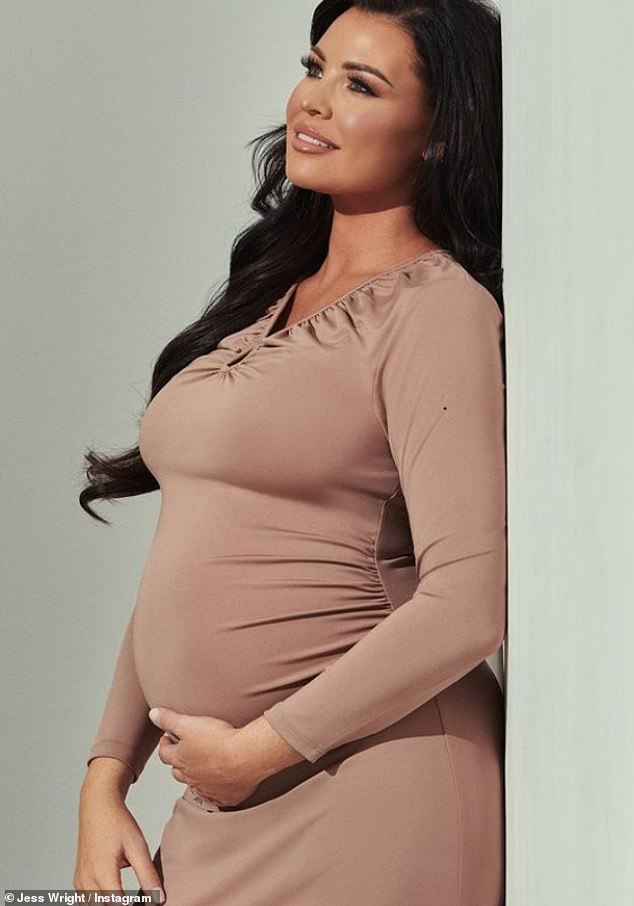 Pregnant Jess Wright looks picture perfect while modelling her new range with Dorothy Perkins