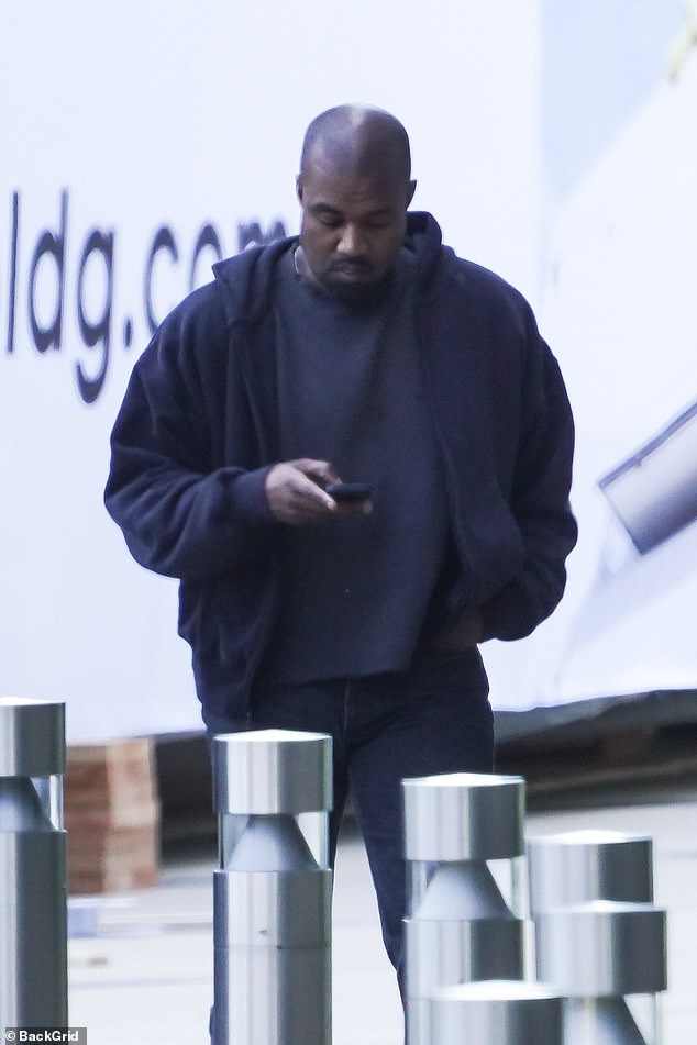 Kanye West is pictured out amid Coachella chaos as rapper cancels his headlining slot