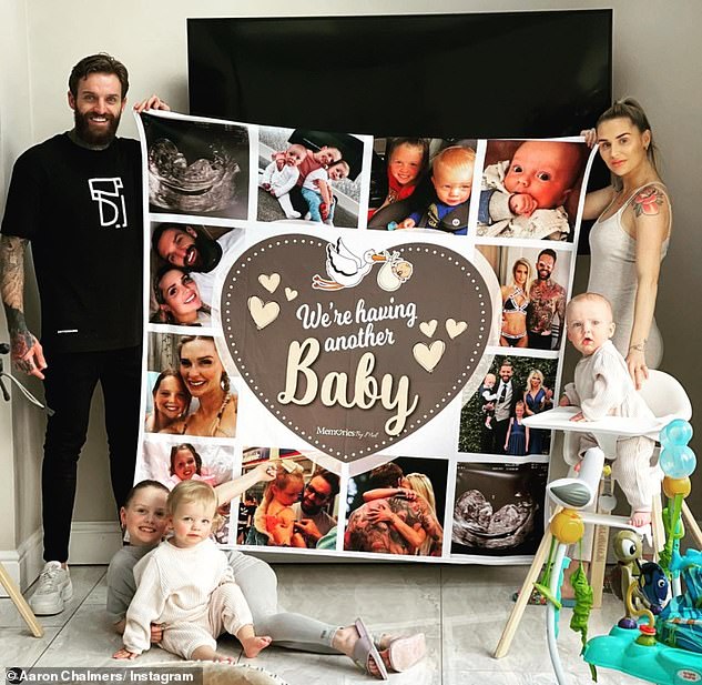 Geordie Shore star Aaron Chalmers to become a father for THIRD time in three years