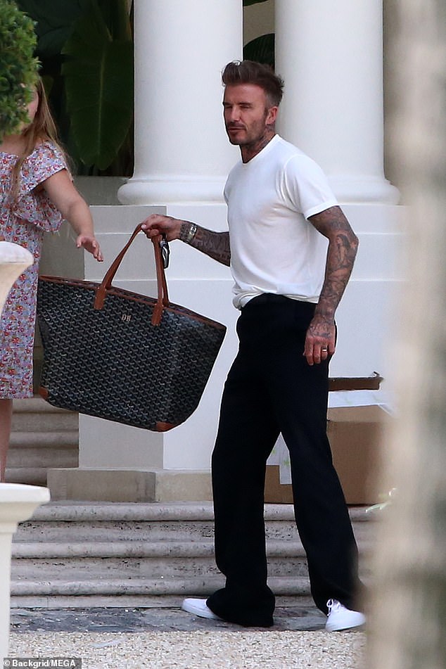 David Beckham arrives at Nicola Peltz’s £76M mansion with wife Victoria ahead of Brooklyn’s wedding