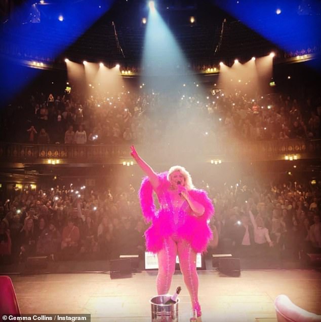 Gemma Collins shares her excitement as two fans get ENGAGED at her one-woman show  