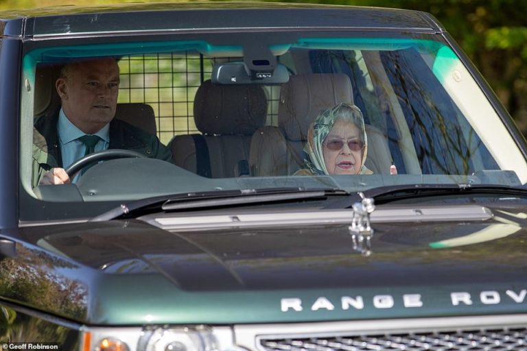Relaxed-looking Queen is seen for the first time on her 96th birthday