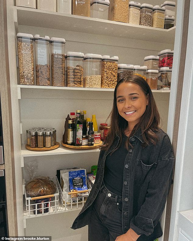 Bachelorette star Brooke Blurton shows off her VERY organised kitchen cupboard