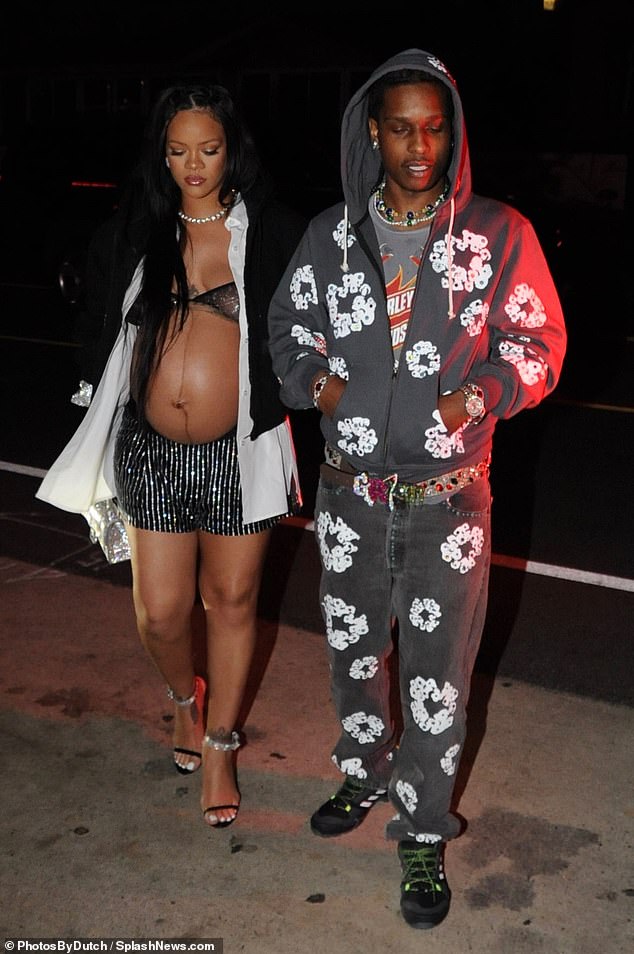 Pregnant Rihanna and A$AP Rocky are seen for the first time the rapper’s arrest for gun charge